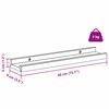 vidaXL Seinariiul riiuliga 2 pcs Pruun 40 x 9 x 3 cm Tehispuit