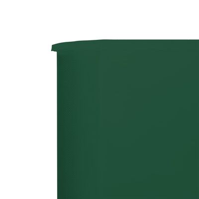 vidaXL tuulekaitse sein 5 paneelist, kangas, 600 x 120 cm roheline