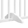 vidaXL kokkupandav koerav&auml;rav uksega, 12 paneeli, valge 960 cm, pappel