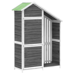 vidaXL aia t&ouml;&ouml;riistakuur, hall, 120 x 53,5 x 170 cm, m&auml;nnipuit