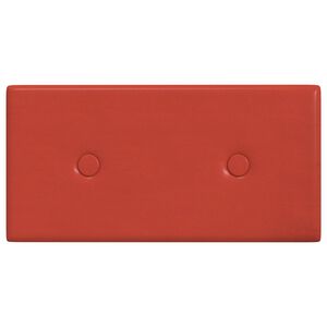 vidaXL Seina Peatsi 12 pcs Punane 30 x 15 cm Kunstnahk