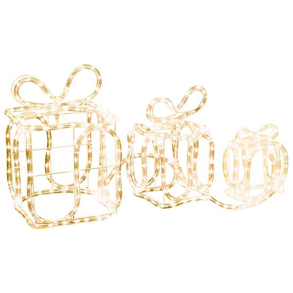 vidaXL jõulukaunistus, kingikarbid, 180 LEDi, õue või tuppa