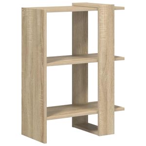 vidaXL Raamatukapp 2 tasandit 52 x 25 x 71,5 cm Tehispuit Sonoma tamm