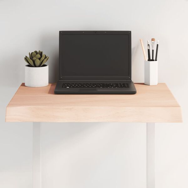 vidaXL lauaplaat, 60 x 60 x (2-6) cm, t&auml;ispuit, naturaalsed servad