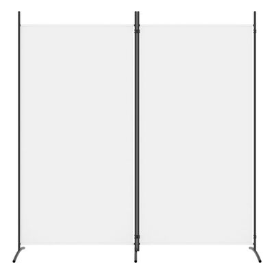 vidaXL 2-paneeliga ruumijagaja, valge, 175 x 180 cm, kangas