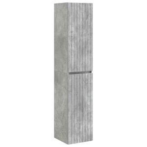 vidaXL Seinale kinnitatav vannitoikapp Betoonhall 33 x 34,5 x 160 cm
