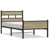 vidaXL peatsiga voodiraam, ilma madratsita, Sonoma tamm 75x190 cm