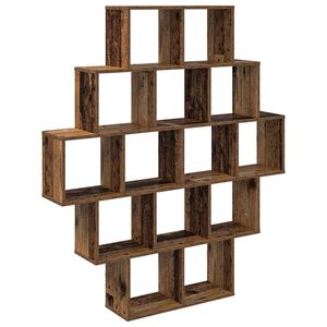vidaXL Seinariiul Vana puit 120 x 20 x 136 cm Tehispuit