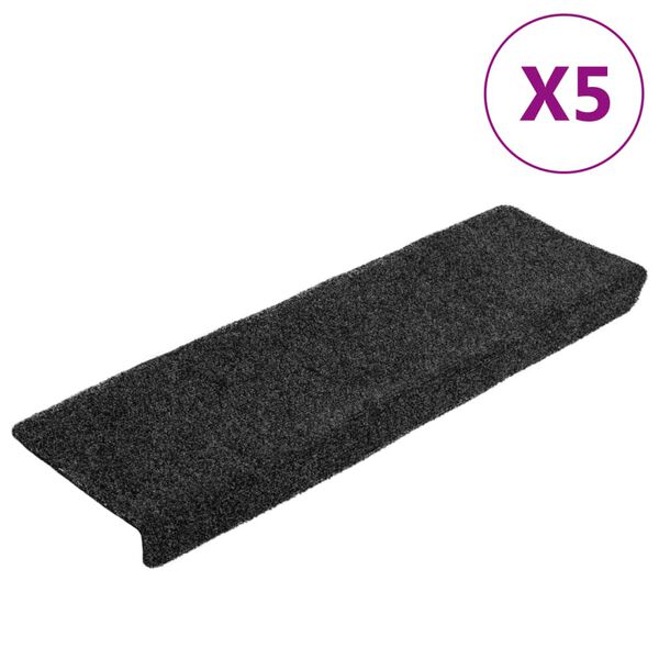 vidaXL trepimatid, isekleepuvad, 5 tk, 65 x 21 x 4 cm, hallid, ristkülikukujulised servad