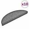 vidaXL trepimatid 10 tk 56 x 17 x 3 cm tumehall poolringikujuline
