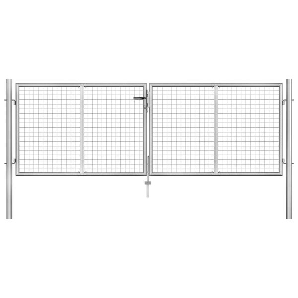 vidaXL aiav&auml;rav, tsingitud teras, 300 x 75 cm, h&otilde;bedane