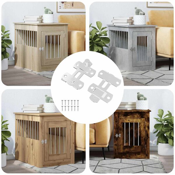 vidaXL Ukselukk 2 pcs H&otilde;bedane 70 x 8 mm Teras