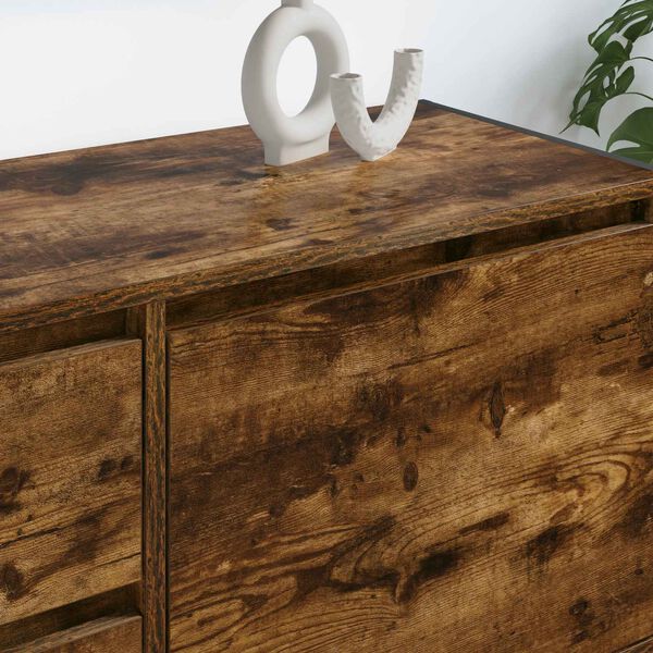 vidaXL Telerikapp sahtliga Suitsu tamm 100 x 36 x 49.5 cm Tehispuit