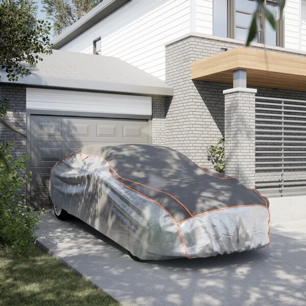 vidaXL autokate sedaani rahe eest kaitsmiseks XXL hall ja h&otilde;bedane