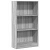 vidaXL raamatualus, hall Sonoma tamm, 60x24x109 cm, tehispuit
