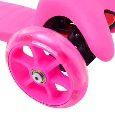 vidaXL 3-rattaline laste tõukeratas reguleeritava käepidemega, roosa