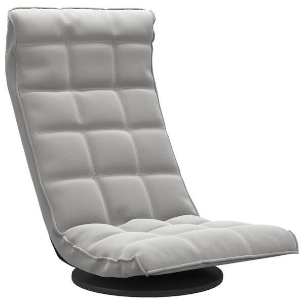 vidaXL pöörlev põrandatool, helehall, samet