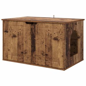 vidaXL Kassi Maja Vana puit 85 x 55 x 50,5 cm Tehispuit