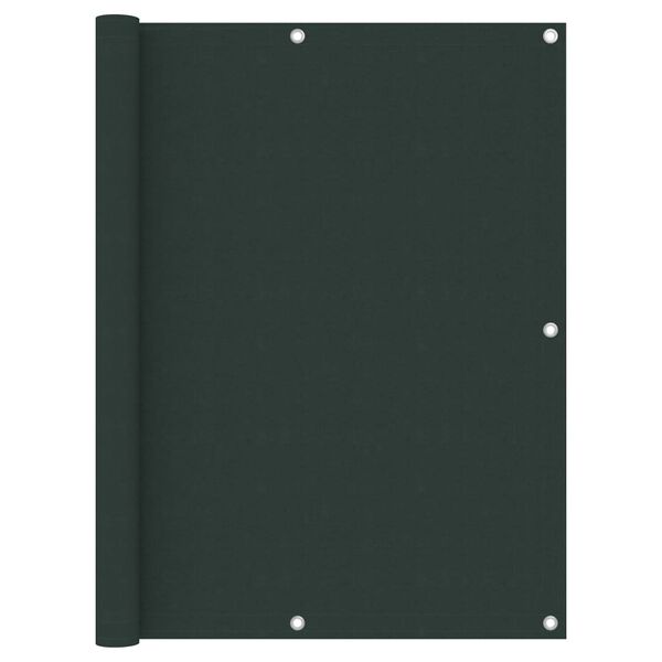 vidaXL rõdusirm, tumeroheline, 120 x 500 cm, oxford-kangas