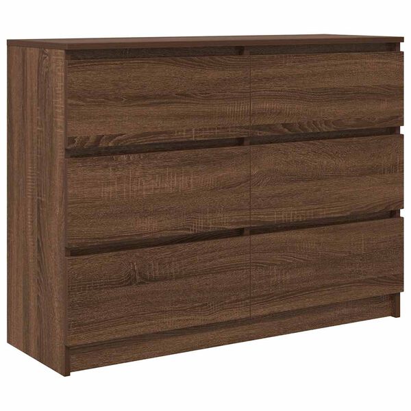 vidaXL puhvetkapp pruun tamm 100x35x76 cm Engineered Wood