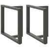 vidaXL söögilaua jalad, T-kujulised, 2 tk, antratsiithall, 90 x 35 x (72-73) cm, teras