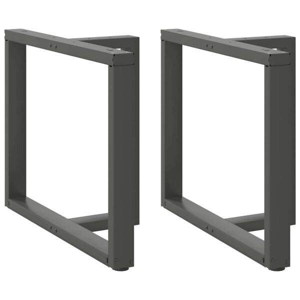vidaXL söögilaua jalad, T-kujulised, 2 tk, antratsiithall, 90 x 35 x (72-73) cm, teras