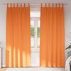 vidaXL Kardinad r&otilde;ngastega 2 pcs Erk Oranž 245 x 140 cm Pol&uuml;ester