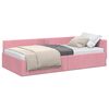 vidaXL Nurgavoodi raam peaga Roosa 90 cm x 190 cm Samet