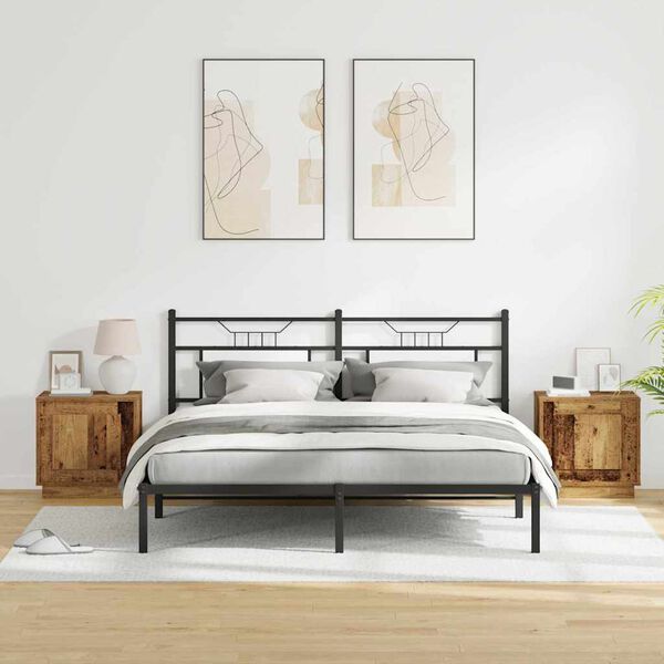 vidaXL &Ouml;&ouml;lambi kapp 2 pcs Vana puit 44 x 34,5 x 45 cm Tehispuit