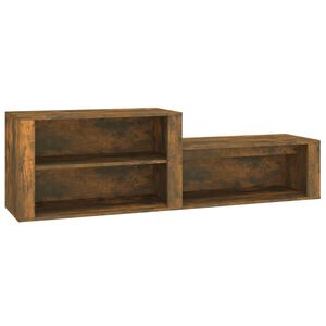 vidaXL kingakapp, suitsutatud tamm, 150 x 35 x 45 cm, tehispuit