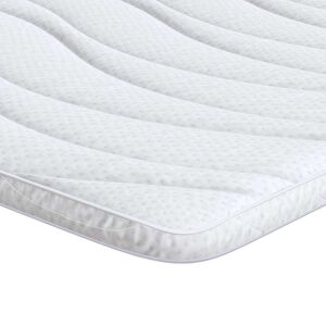 vidaXL Madratsi kate 80 x 200 cm paks Kootud kangas Valge