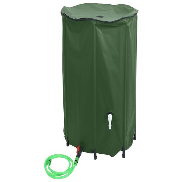 vidaXL kraaniga veepaak, kokkupandav, 380 l, PVC