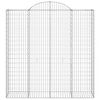 vidaXL kaarekujulised gabioonkorvid 8 tk, 200x50x200/220 cm, raud
