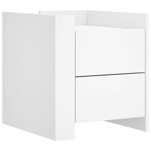 vidaXL &ouml;&ouml;kapp, valge, 45x50x50 cm, tehispuit