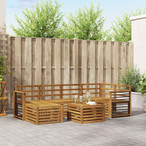 vidaXL Diivanikomplektid Neutraalne Tugev akatsiapuu