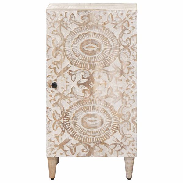 vidaXL K&otilde;ide ladustamisega Valge 40 x 33,5 x 75 cm Tugev mango puu