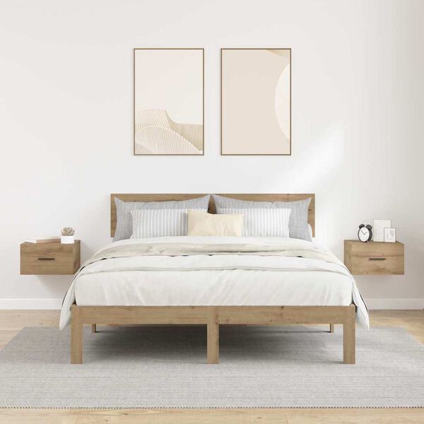 vidaXL &Ouml;&ouml;lambi kapp 2 pcs k&auml;sit&ouml;&ouml;tamm 35 x 35 x 20 cm Tehispuit