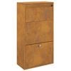 vidaXL Pakiautomaat ladustamisega Rooste 44 x 22 x 82 cm terase t&uuml;&uuml;p