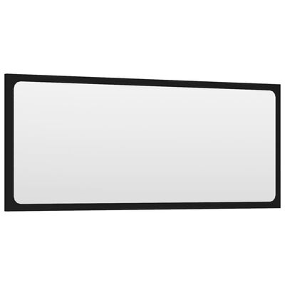 vidaXL vannitoa peeglikapp, must, 90 x 1,5 x 37 cm, puitlaastplaat