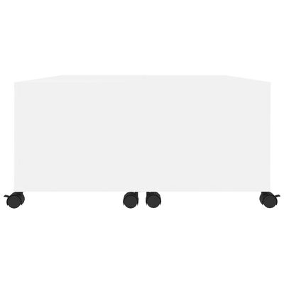 vidaXL kohvilaud, valge, 75 x 75 x 38 cm, puitlaastplaat