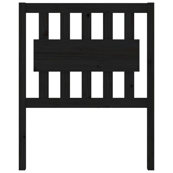 vidaXL voodipeats, must, 80,5 x 4 x 100 cm, m&auml;nnipuit