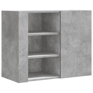 vidaXL seinakapp, betoonhall, 75 x 35 x 60 cm, tehispuit