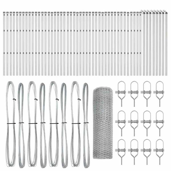 vidaXL Aiapost H&otilde;bedane 100 x 0,6 m (25 mm v&otilde;rgu) Teras