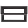 vidaXL Aia istutuspot Must 100 x 60 x 45 cm Külmvalmistatud teras