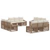 vidaXL Aia Diivanikomplekt 12 pcs Beež pol&uuml;rotang