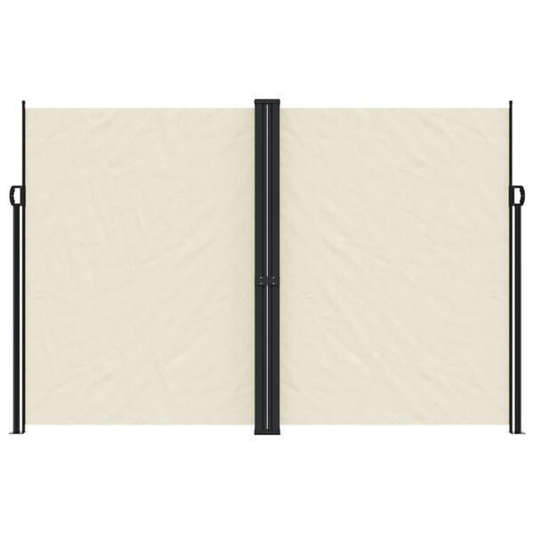 vidaXL lahtitõmmatav külgsein, kreemjas, 220 x 1000 cm