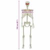 vidaXL Halloweeni Skeleton Valge 155 x 38.5 cm Plastmass