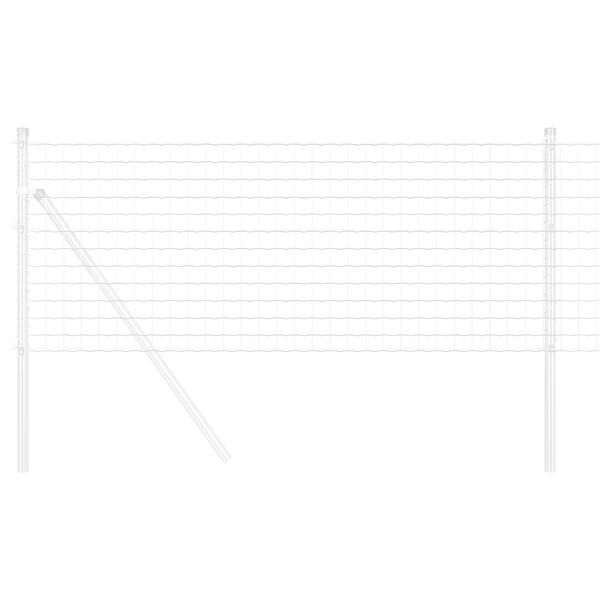 vidaXL Euroopa aed Hõbedane 0.4 x 10 m Kuumtsinkitud raud