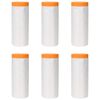 vidaXL Tolmuplaat kleeplindiga 6 pcs L&auml;bipaistev 210 x 2000 cm HDPE