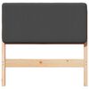 vidaXL Polsterdatud voodiots peaga Pruun ja Tumehall 80 cm Tahke m&auml;nd